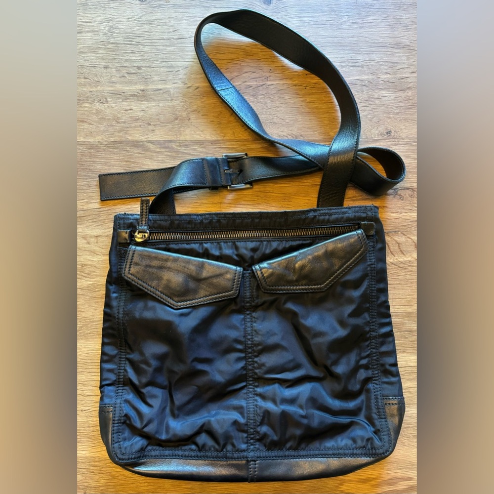 Prada Nylon & Leather Black Tote - Picture 2 of 9